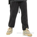 Washed Distressed Terry Fashion Solid Color Sweatpants